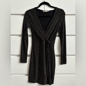 Black and Gold Homecoming Dress